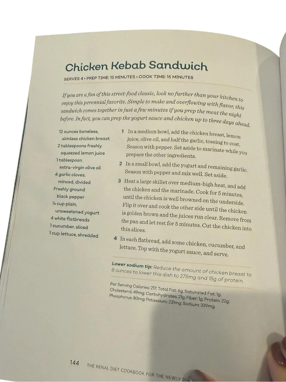 The Renal Diet Cookbook for the Newly Diagnosed